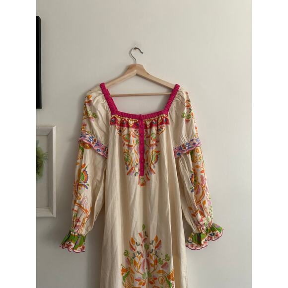 FARM RIO NWT Anthropologie Printed Linen Blend Dress Size XS - Picture 13 of 13